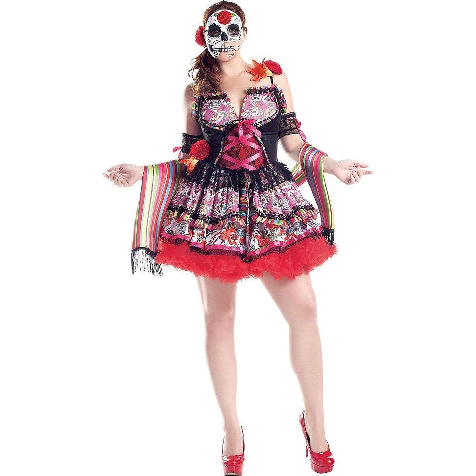 Plus Size Day of the Dead Bride Halloween Costume main image 0