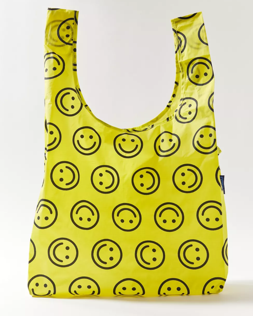 yellow and black BAGGU Standard Reusable Tote Bag