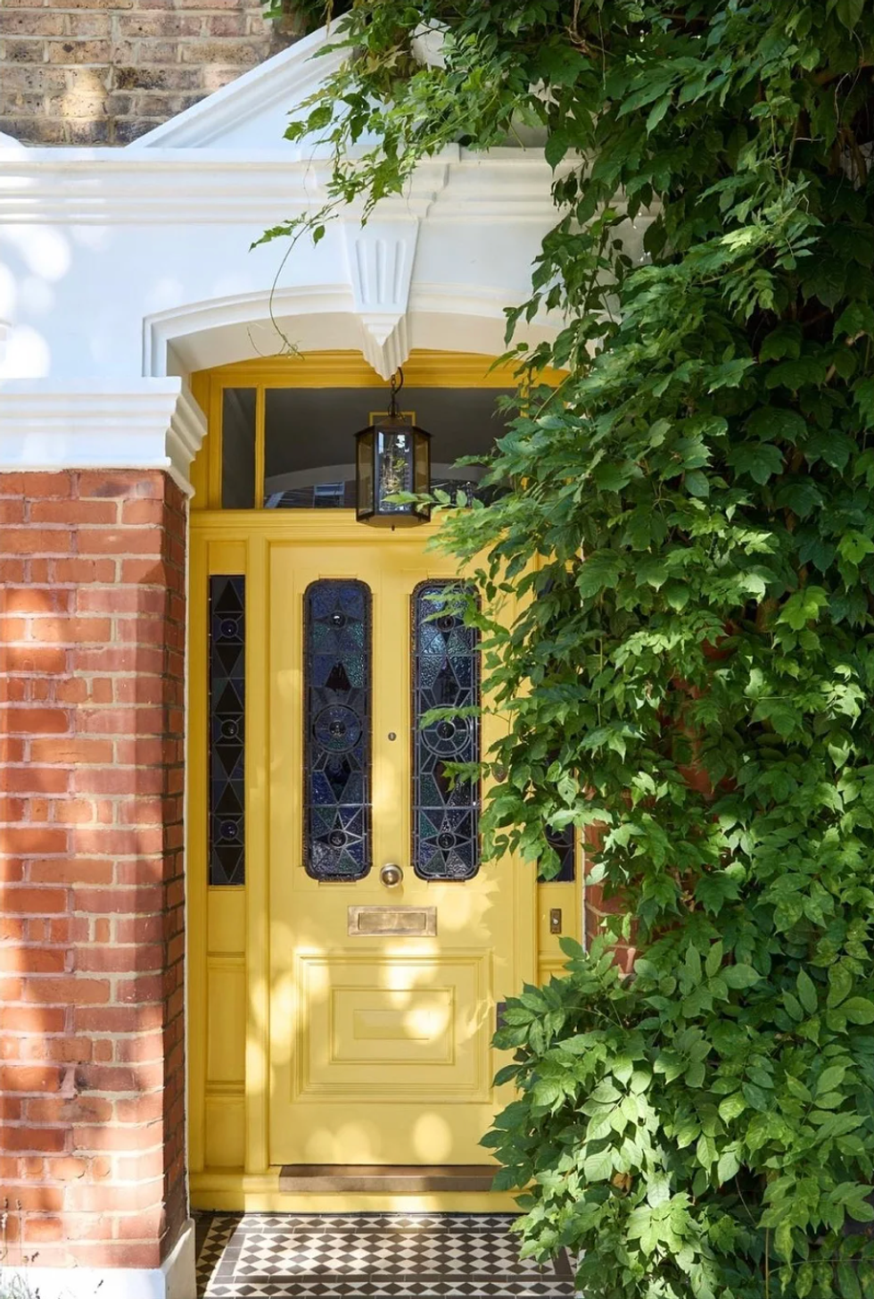 yellow front door paint