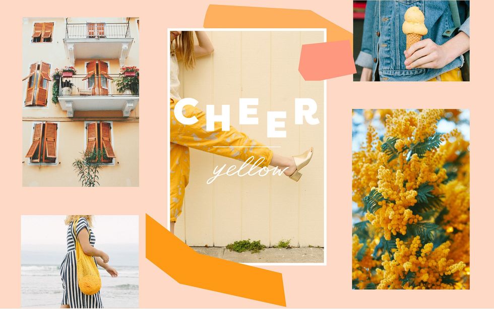 yellow mood board