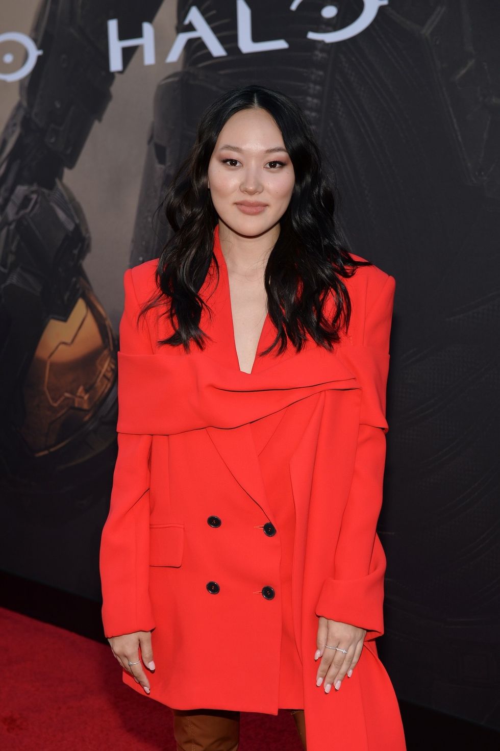 yerin ha at the halo premiere in los angeles