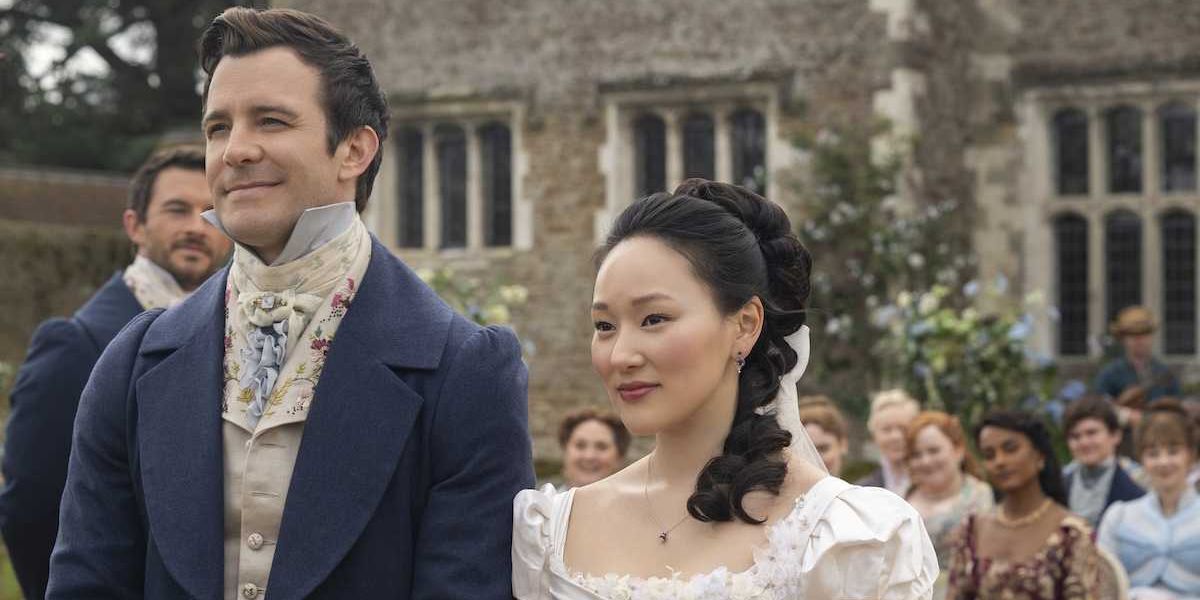Bridgerton Interview: Yerin Ha On "Soft, Sweet" Luke Thompson - Brit + Co