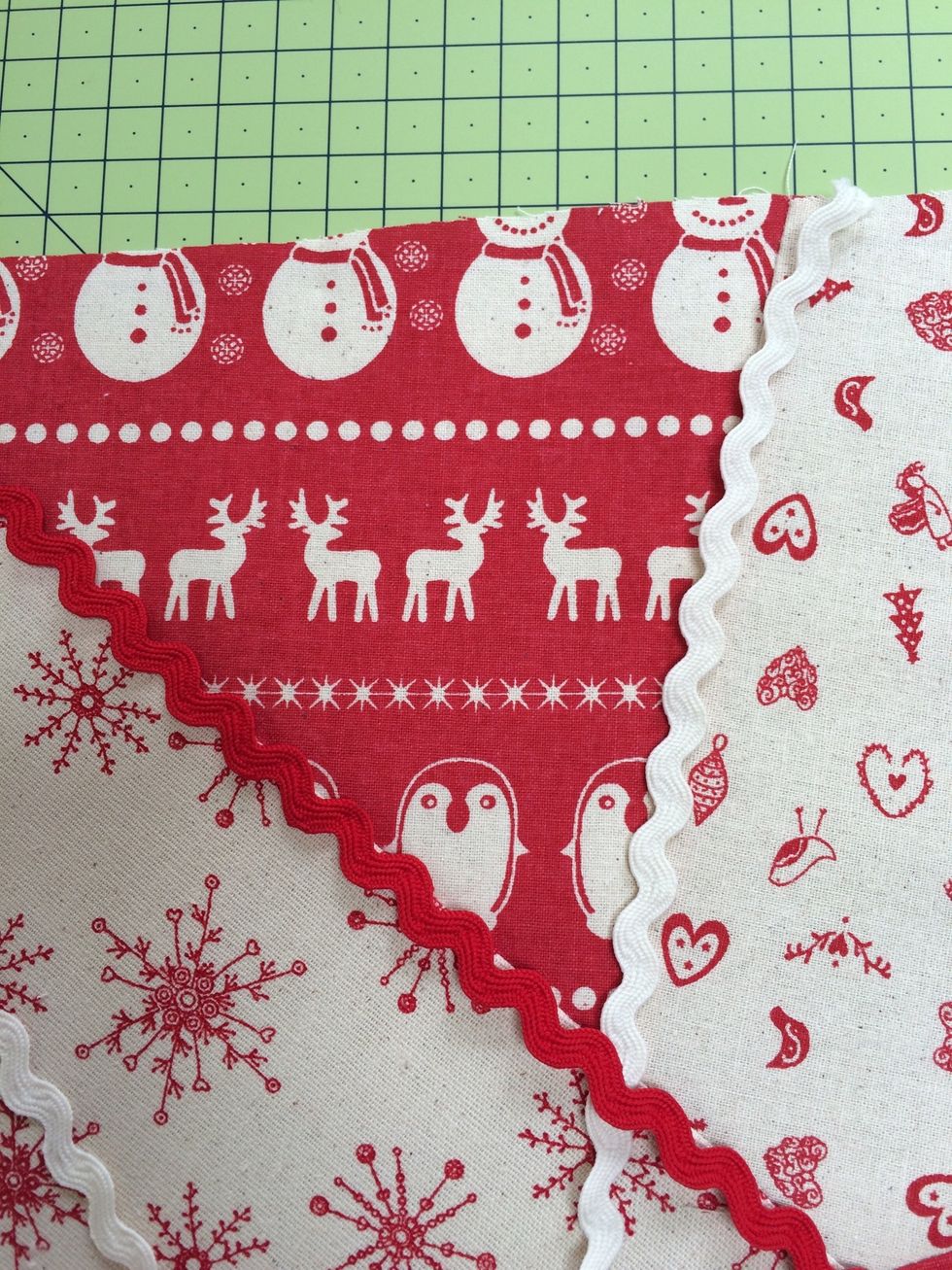 You can add extras if you want like ric rac ribbon , lace or buttons