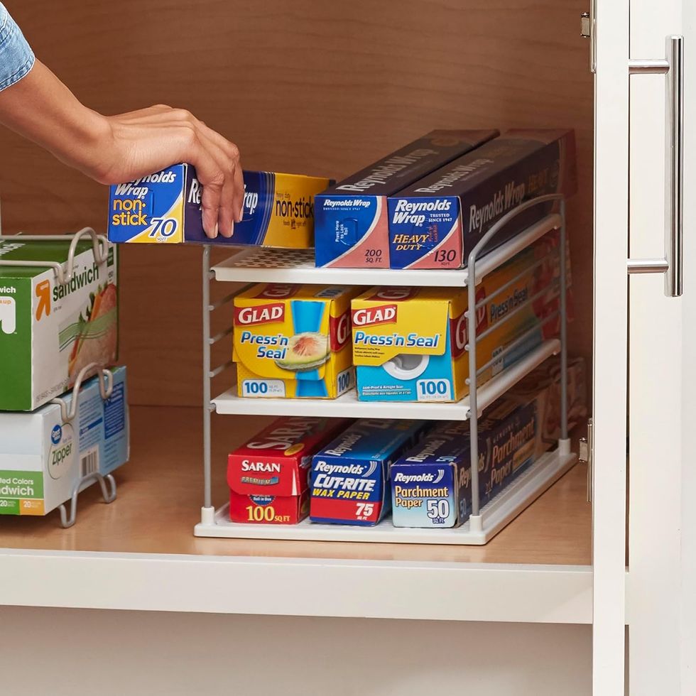 YouCopia UpSpace Adjustable Box Organizer for Foil Wrap and Kitchen Cabinet Storage