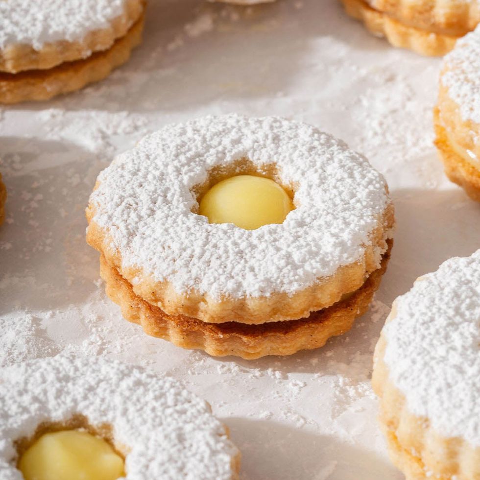 Yuzu Linzer Cookies
