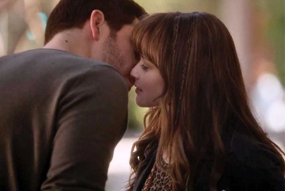 Zachary Levi and Alexis Bledel in Remember Sunday