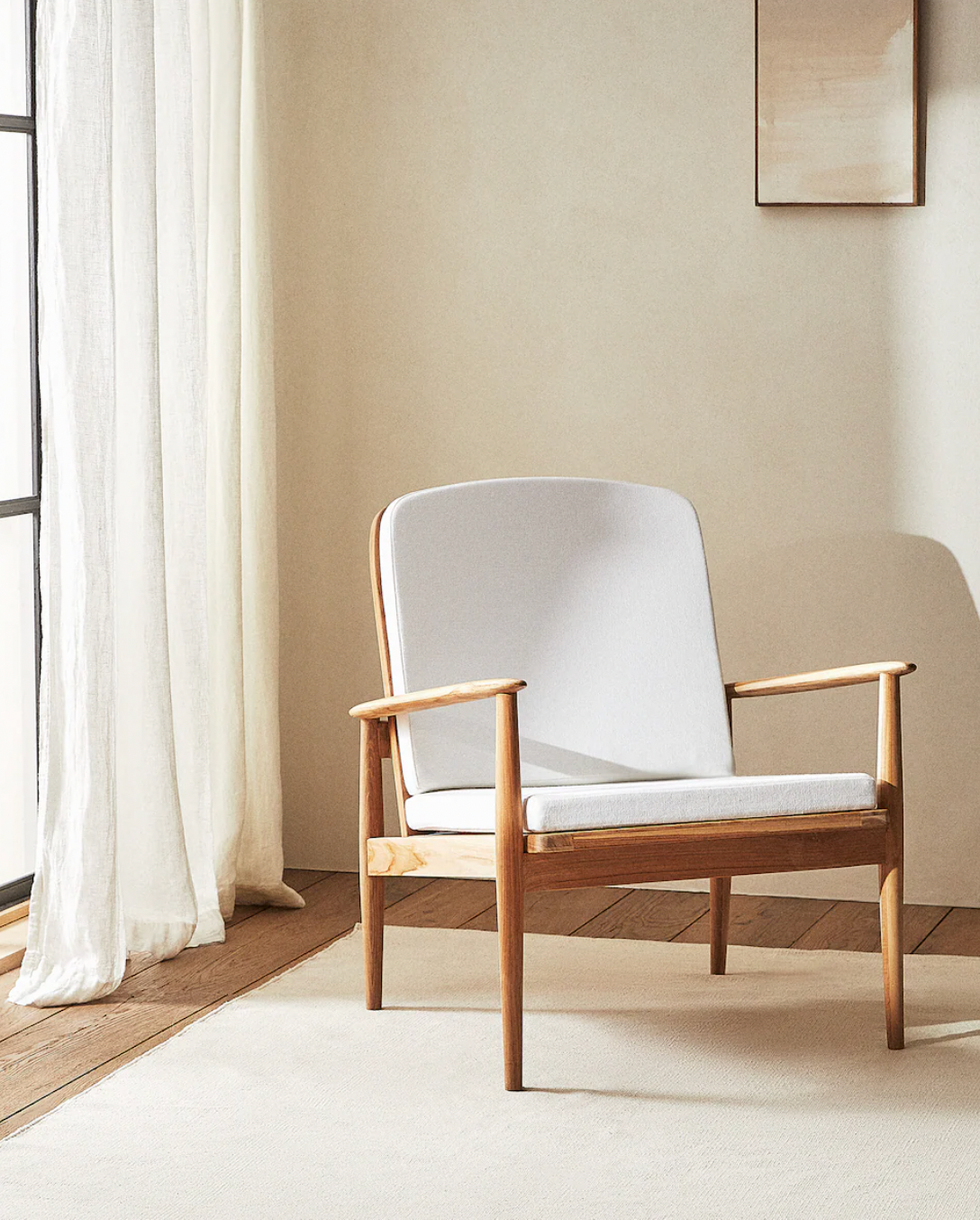 zara home armchair