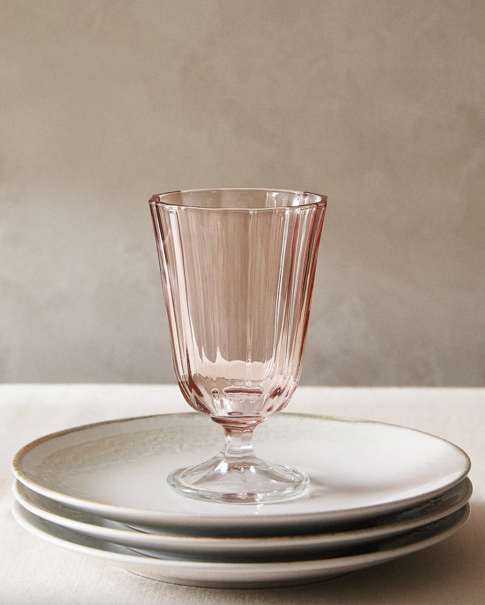 zara home wine glass