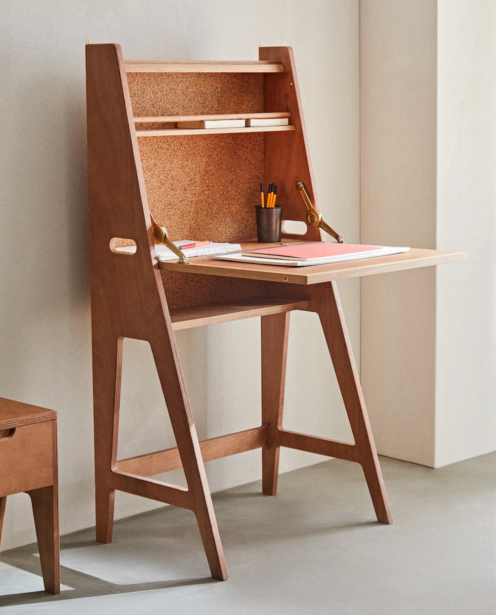 zara home wooden desk