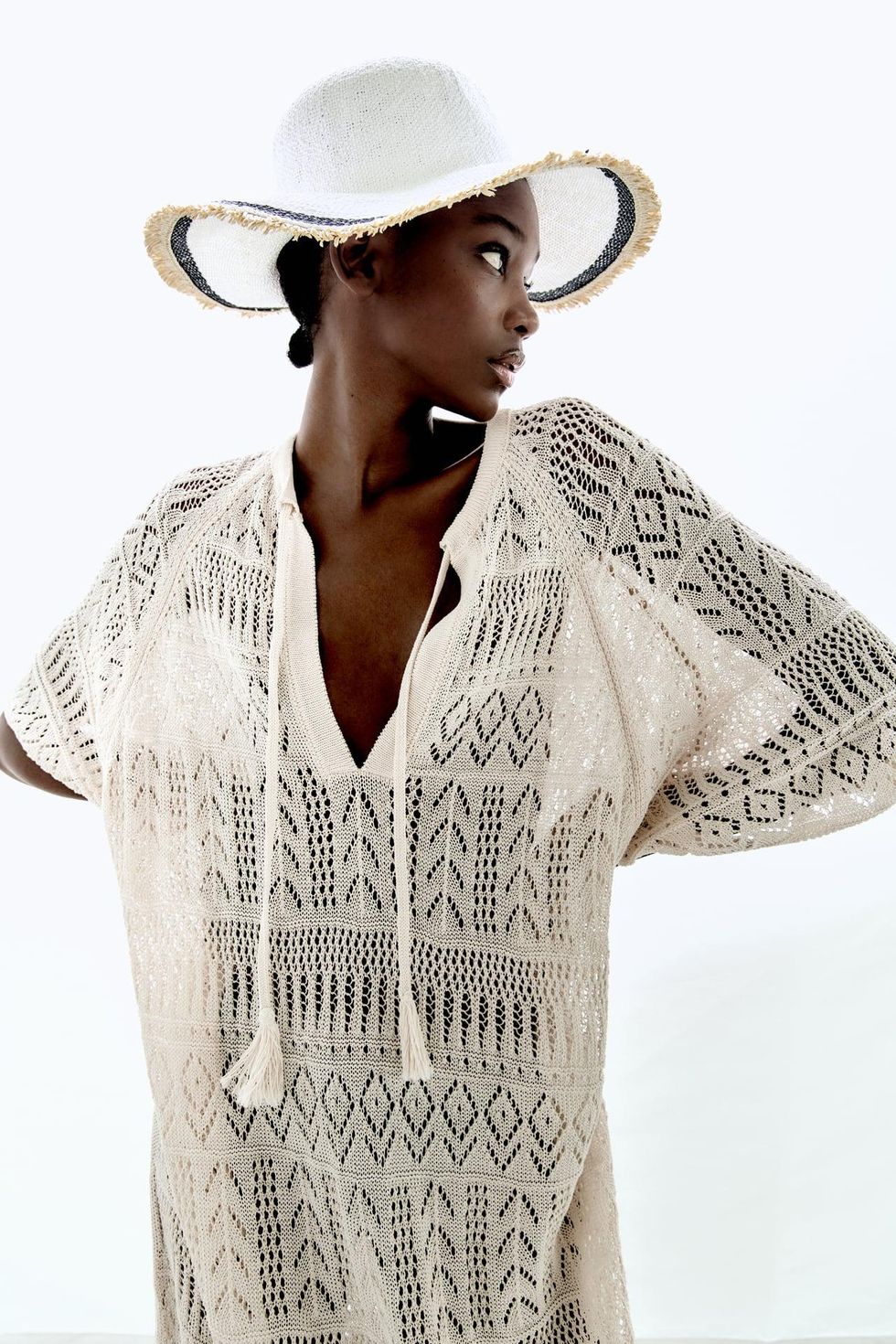 Zara Mixed Woven Hat