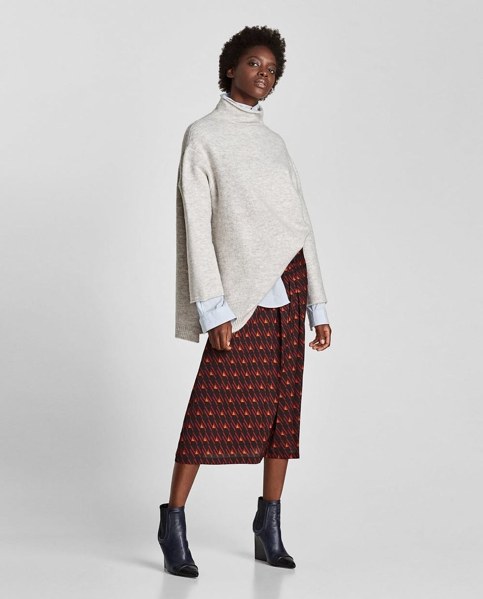 Zara Oversized High Neck Sweater