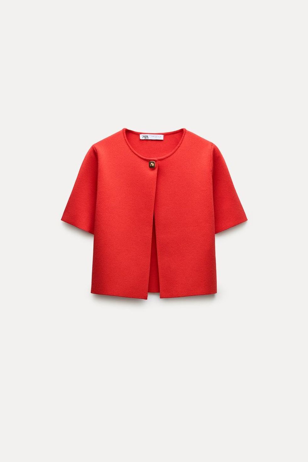 Zara Smooth Knit Crop Cardigan