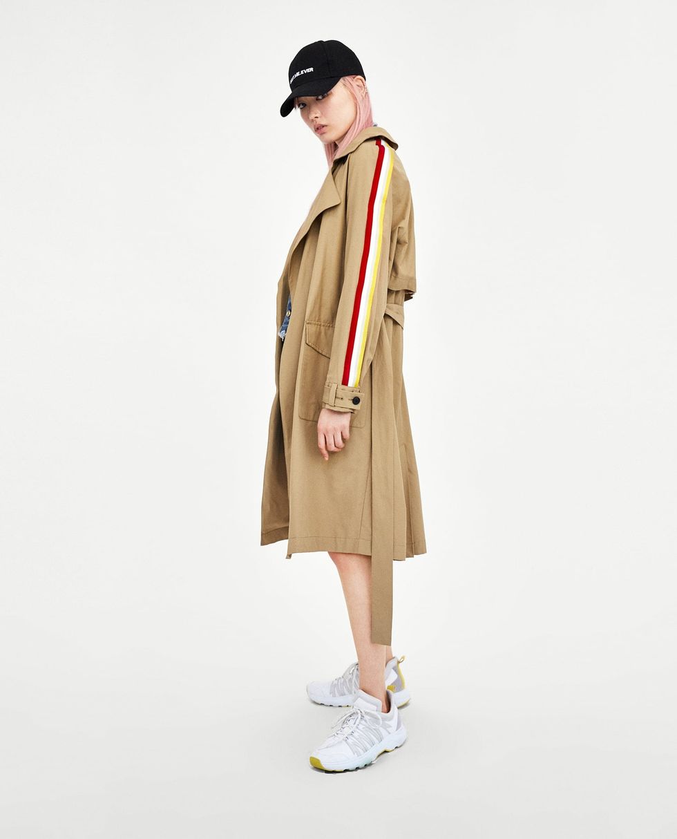 Zara Trench Coat With Trims