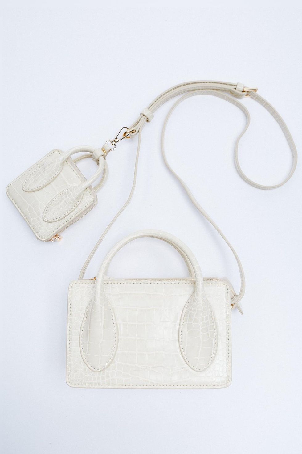 zara white mini crossbody
