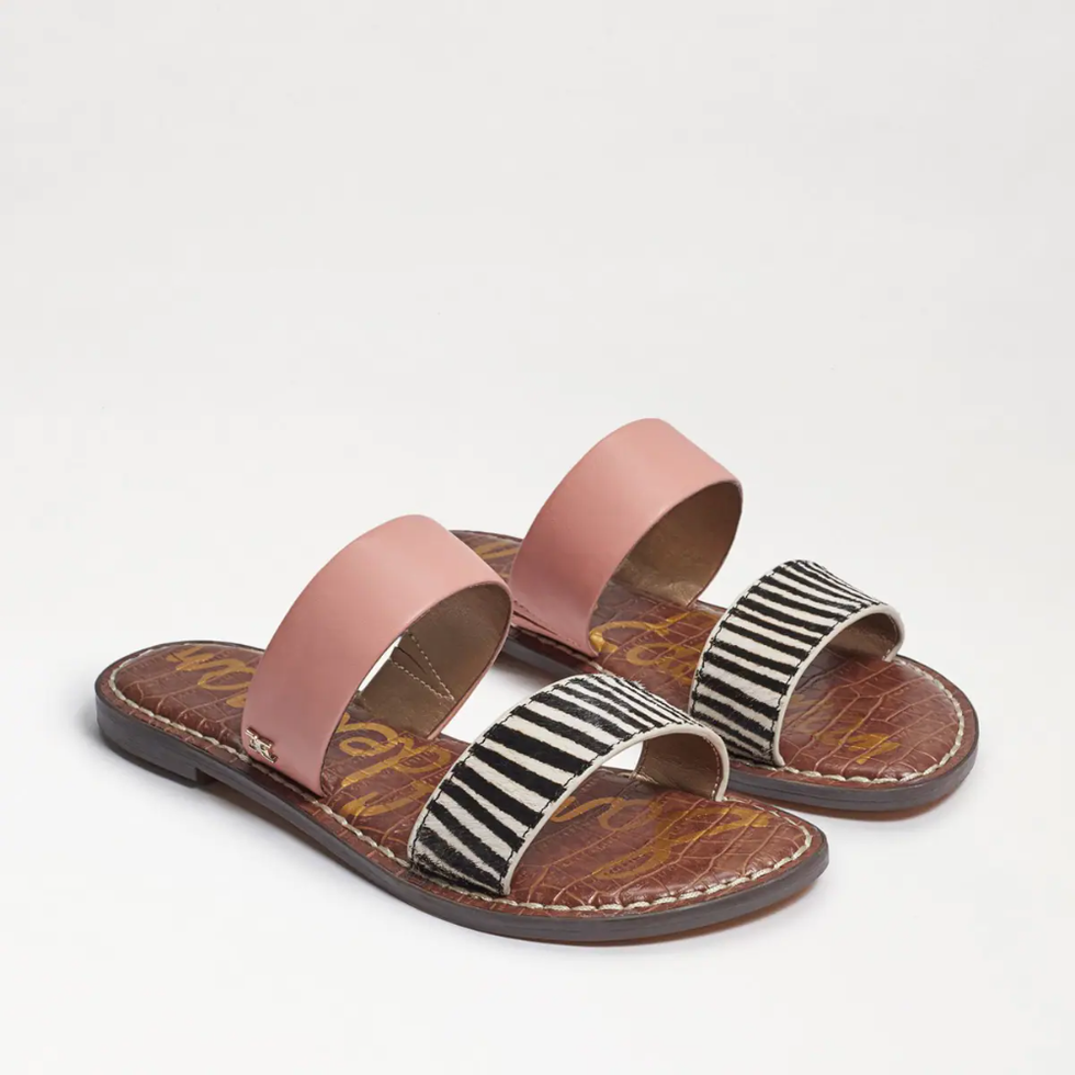 zebra sandal flat