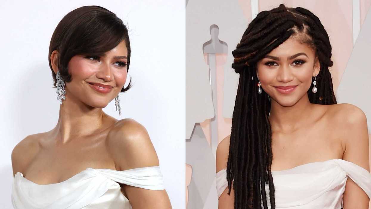 zendaya the drama premiere 2015 oscars dress vivienne westwood law roach