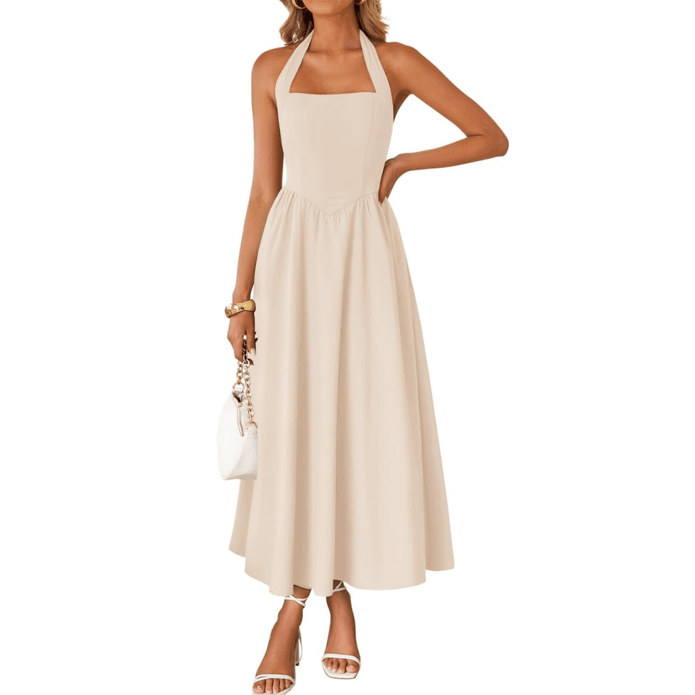 Zesica Halter Midi Dress
