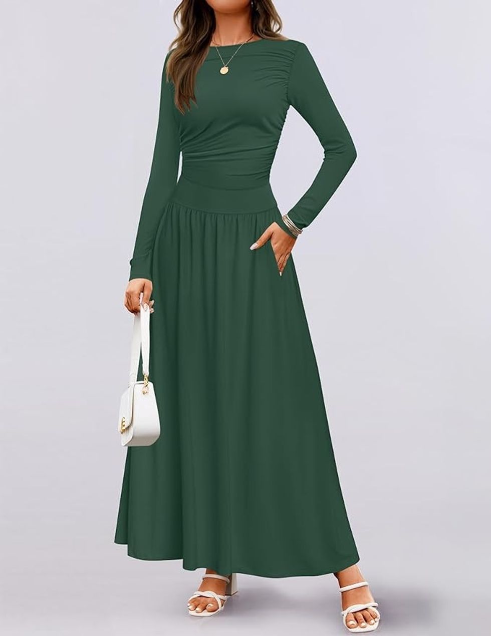 ZESICA Long Knit Dress