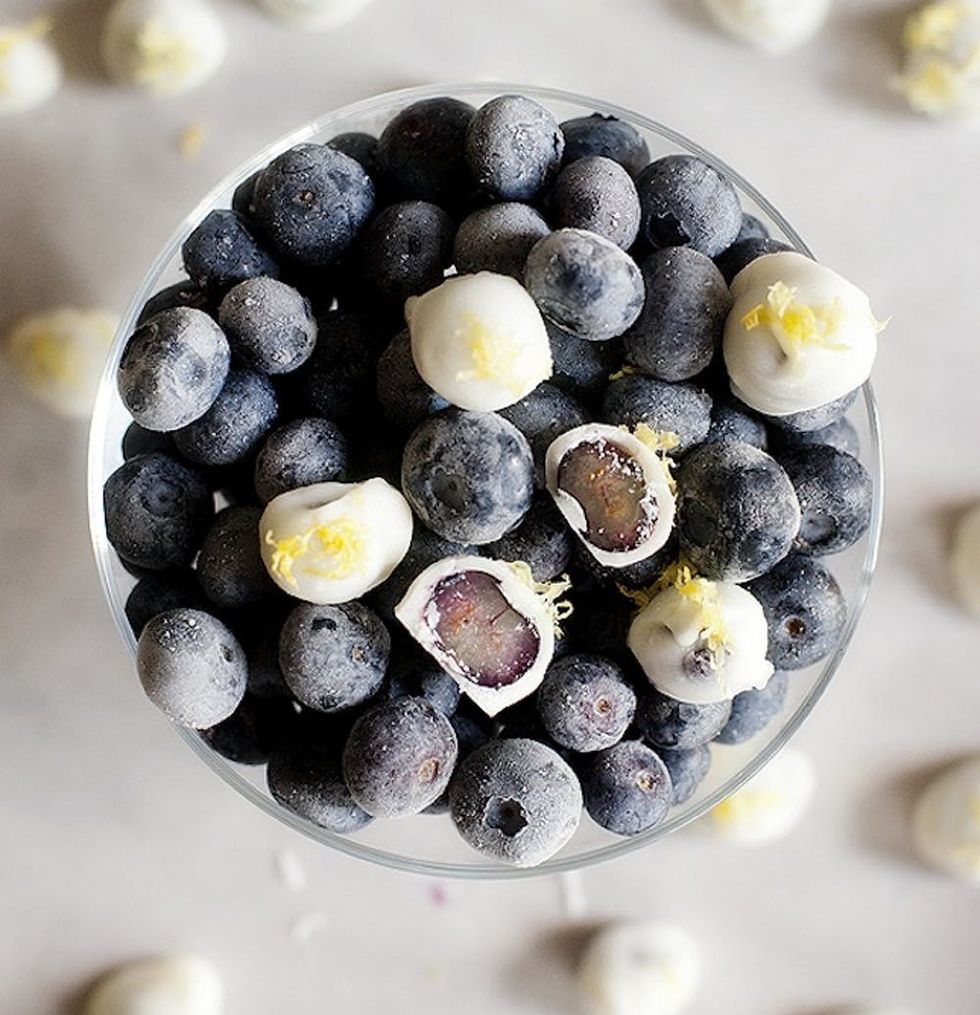 Zesty Frozen Blueberries easy snacks to make