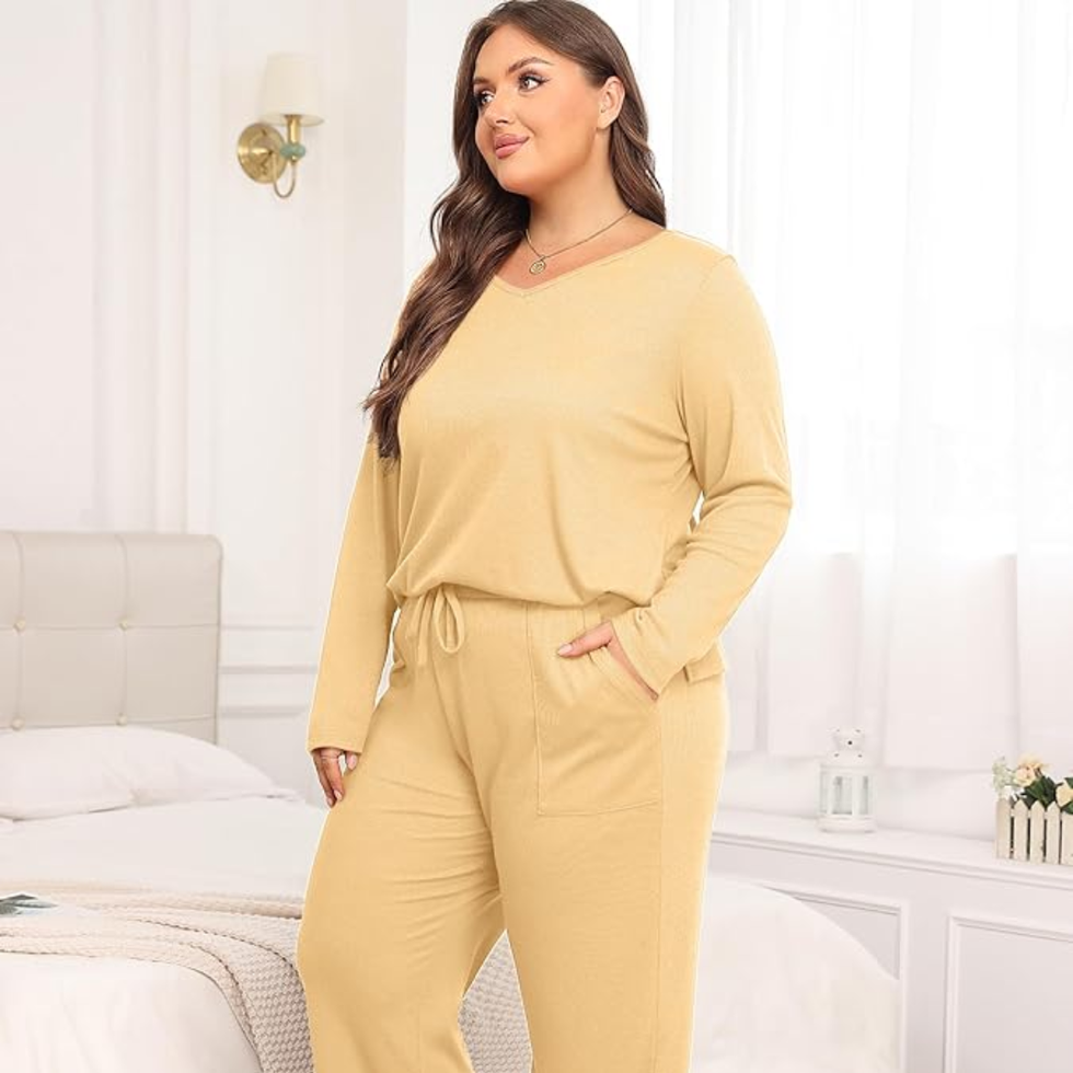 Zhuhouse Plus Size Pajama Lounge Set