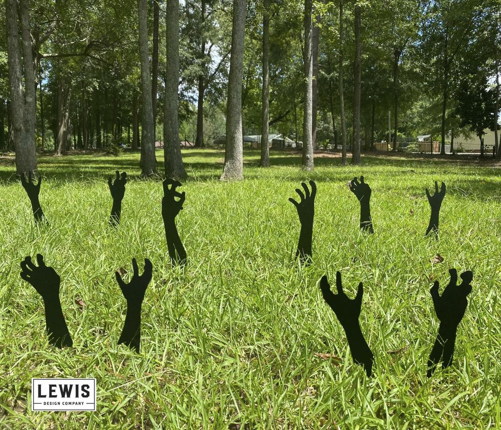 Zombie Hands Metal Yard Stakes