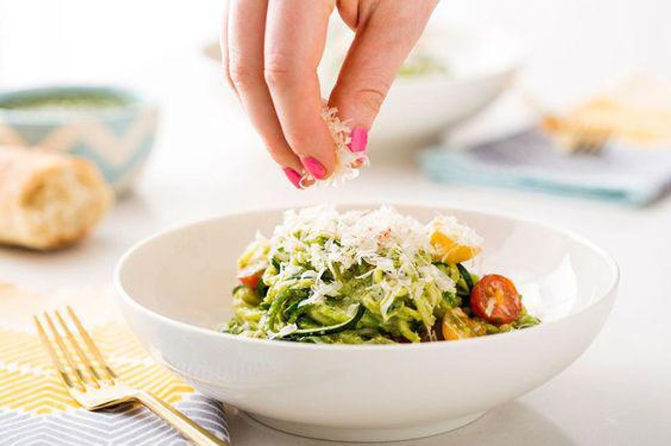 Zoodles With Almond Pesto