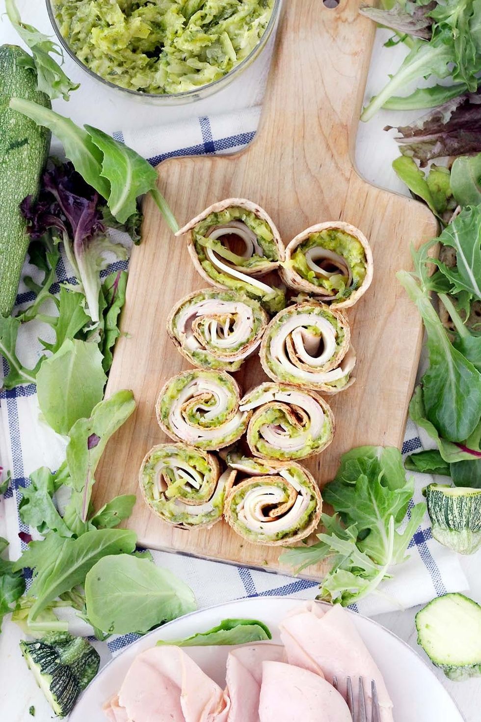 Zucchini Butter and Turkey Roll-Ups