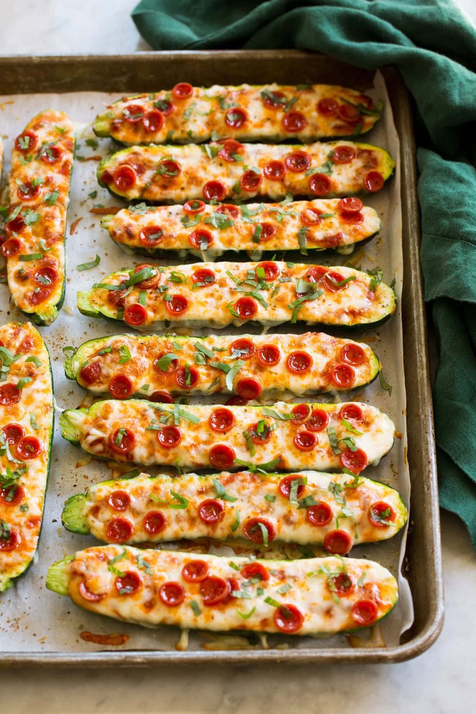 Zucchini Pizza Boats