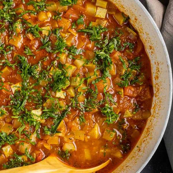 Zucchini Stew With Tomatoes