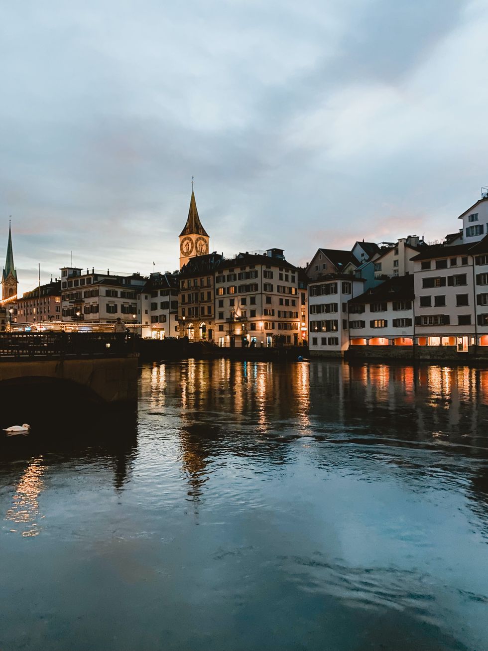 Zurich, Switzerland with the Zytglogge tower The Happiest Cities In The World