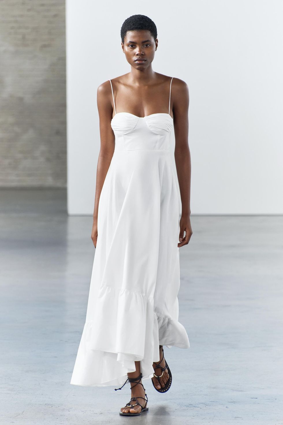 ZW Collection Ruffled Poplin Dress