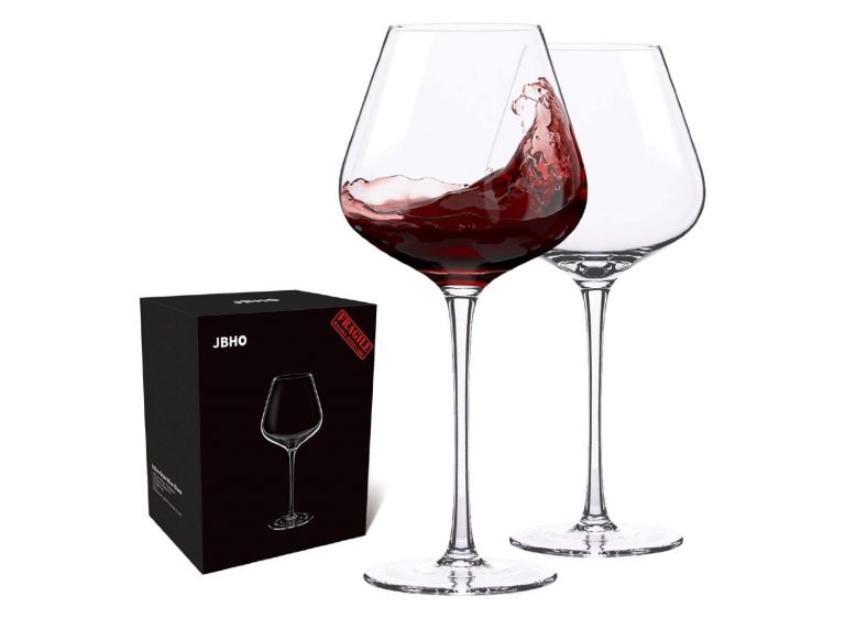 2 PCS No Lead Premium Crystal Clear Glass Red Wine Gift Set Long Stem Wine  Glasses Perfect For Red or White