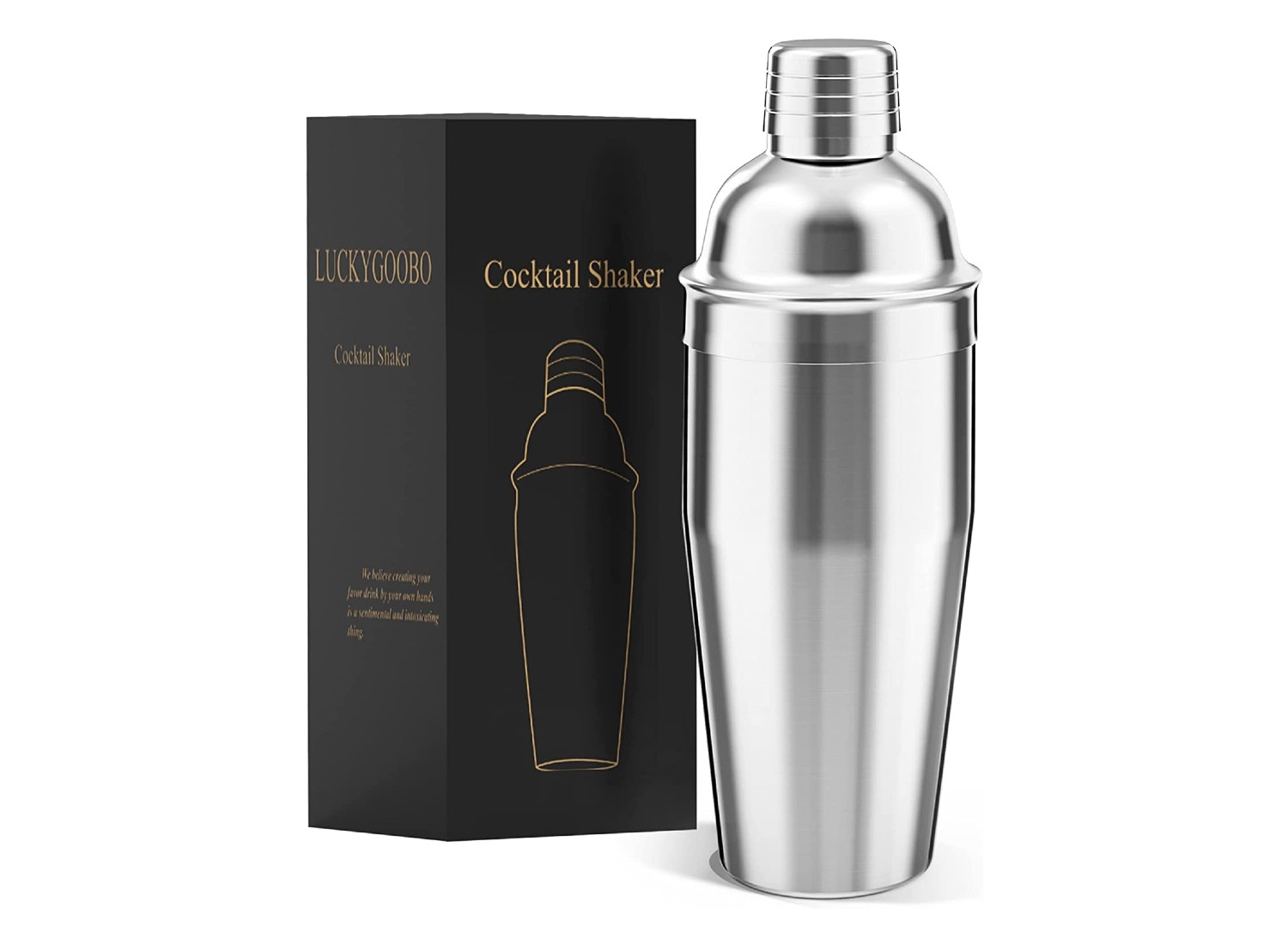 Elevated Craft Cocktail Shaker Stainless Steel SHKR-SS-1 - Dutch Goat