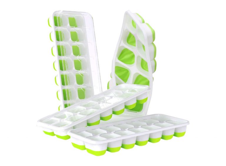 Big Size BPA Free Silicone Ice Cube Tray Mold with Spill-Resistant